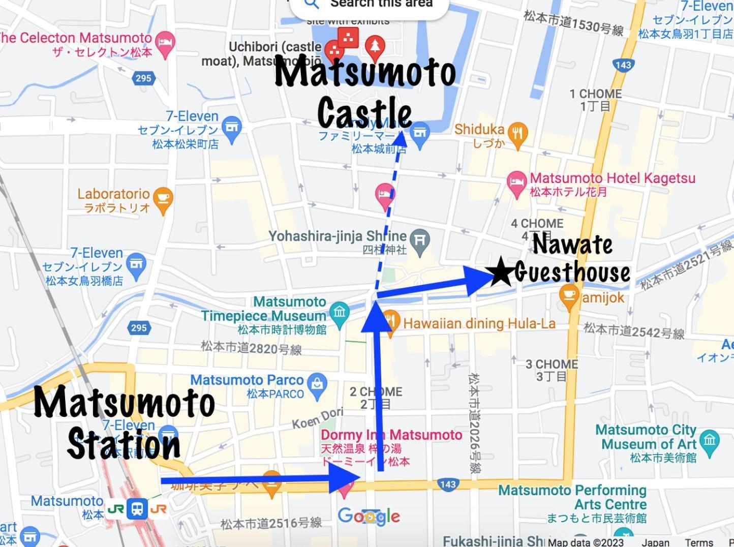 Nawate Guesthouse Matsumoto Exterior photo